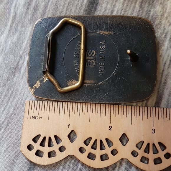 Vintage BTS brass eagle belt buckle - Picture 5 of 7